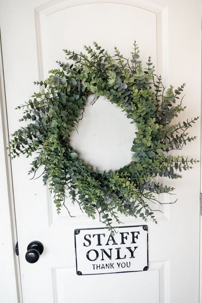 Faux Eucalyptus Wreath - Betsey's Boutique Shop -