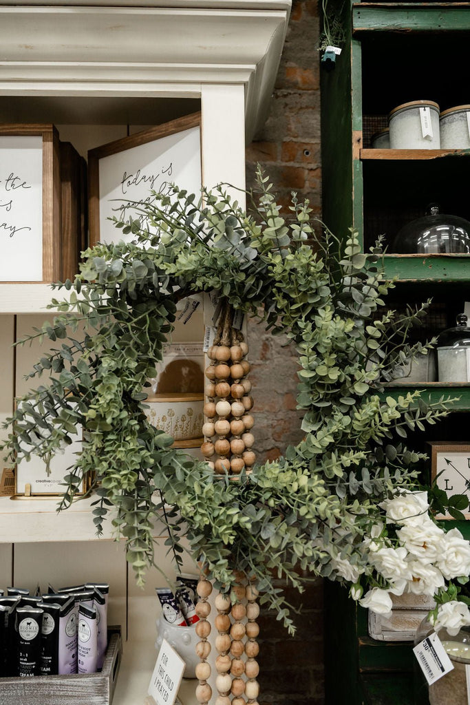 Faux Eucalyptus Wreath - Betsey's Boutique Shop -