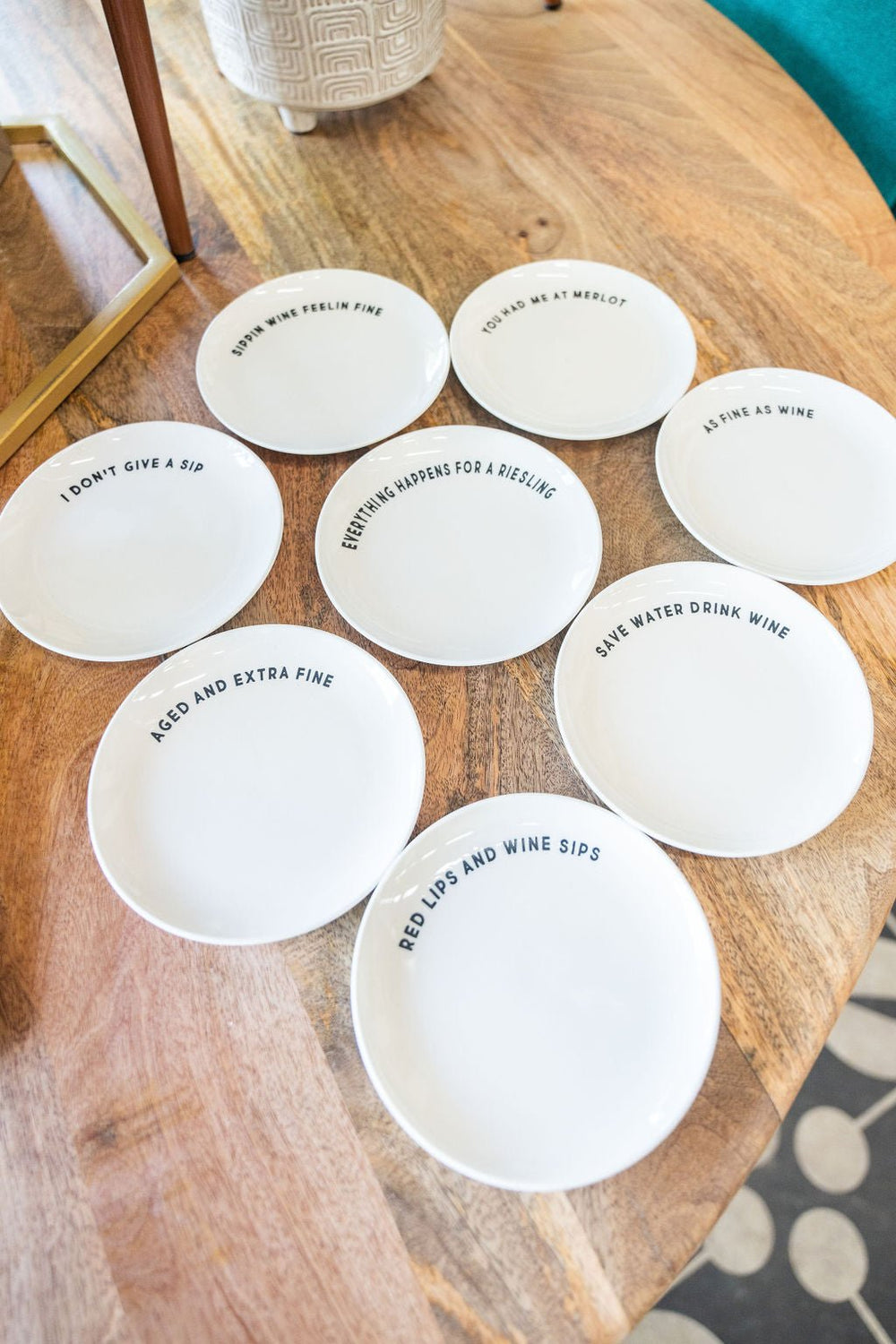 Ceramic Sayings Dessert Plates - Betsey's Boutique Shop 