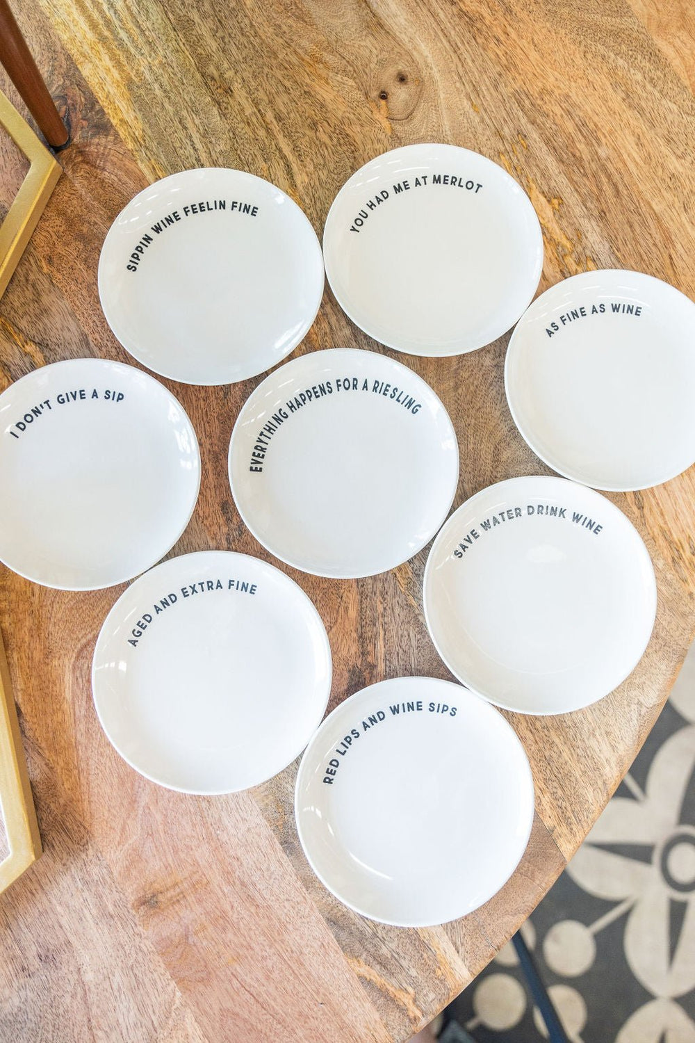 Ceramic Sayings Dessert Plates - Betsey's Boutique Shop 