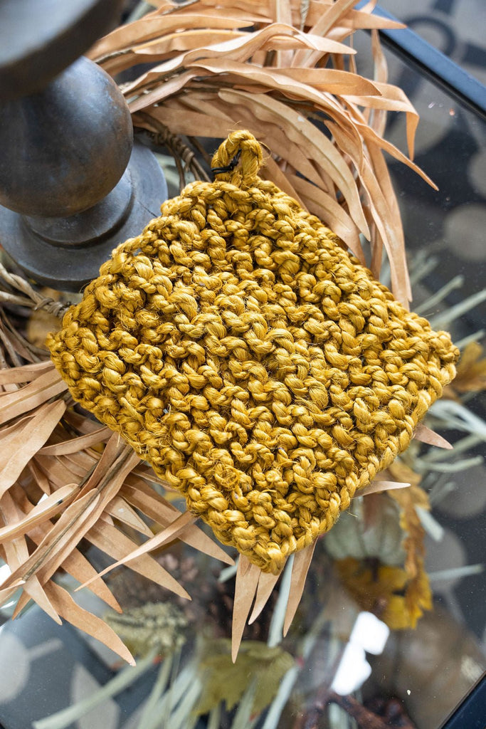 Jute Crocheted Pot Holder - Betsey's Boutique Shop -