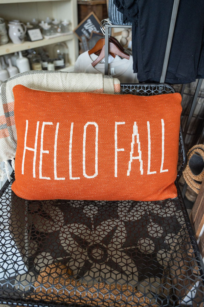 Hello Fall Trick Or Treat Reversible Pillow - Betsey's Boutique Shop -