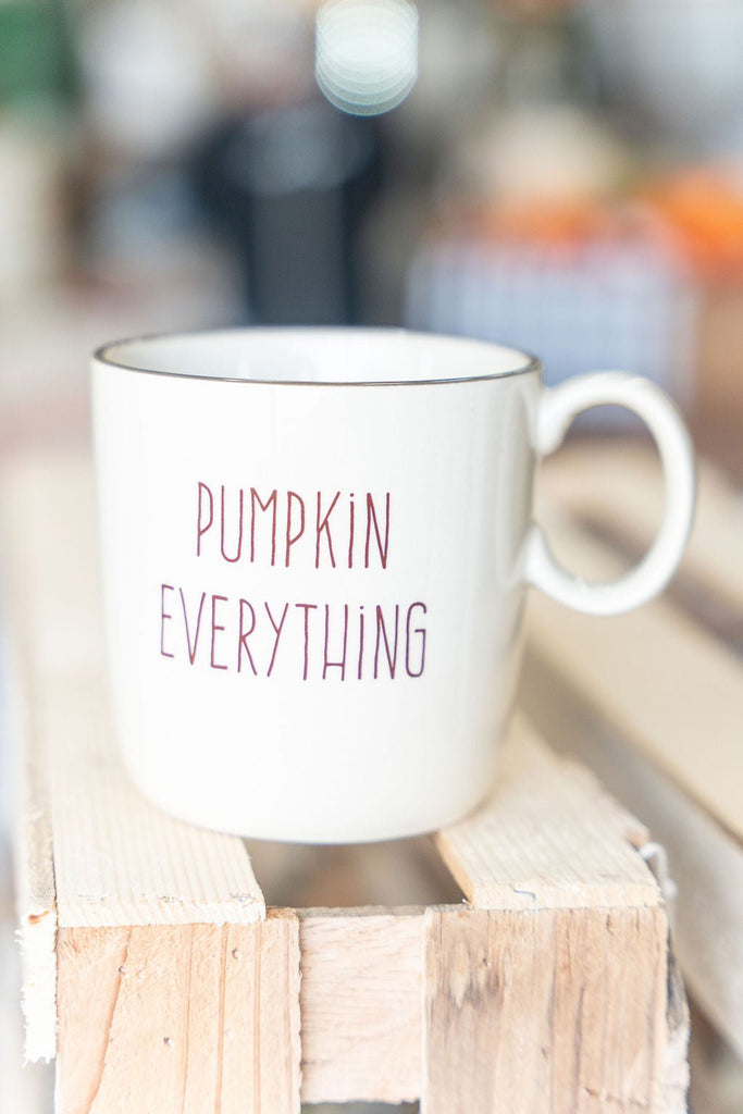 Fall Sayings Stoneware Mugs - Betsey's Boutique Shop -