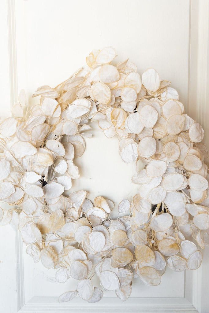 Faux Silver Dollar Wreath - Betsey's Boutique Shop -