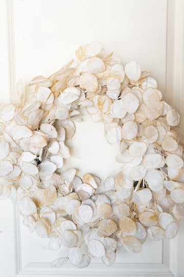 Faux Silver Dollar Wreath - Betsey's Boutique Shop -