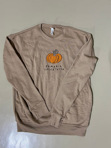 Pumpkin Spice Latte Graphic Crewneck - Betsey's Boutique Shop