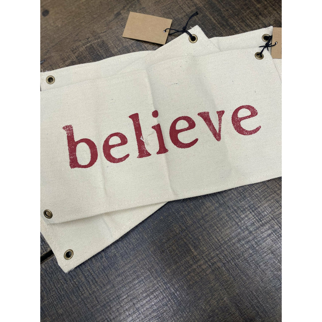 Believe Canvas Sign - Betsey's Boutique Shop