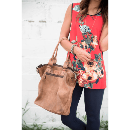 Floral Front Tank - Betsey's Boutique Shop