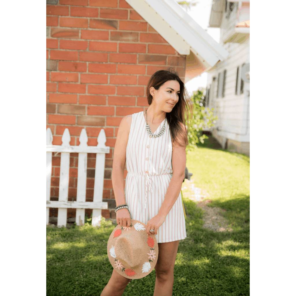 Button Romper - Betsey's Boutique Shop