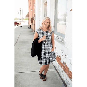 Betsey's Black Plaid Pocket Dress - Betsey's Boutique Shop