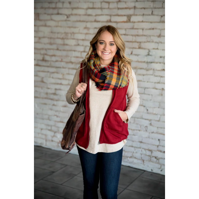 Sherpa Lined Vest - Betsey's Boutique Shop - Vests