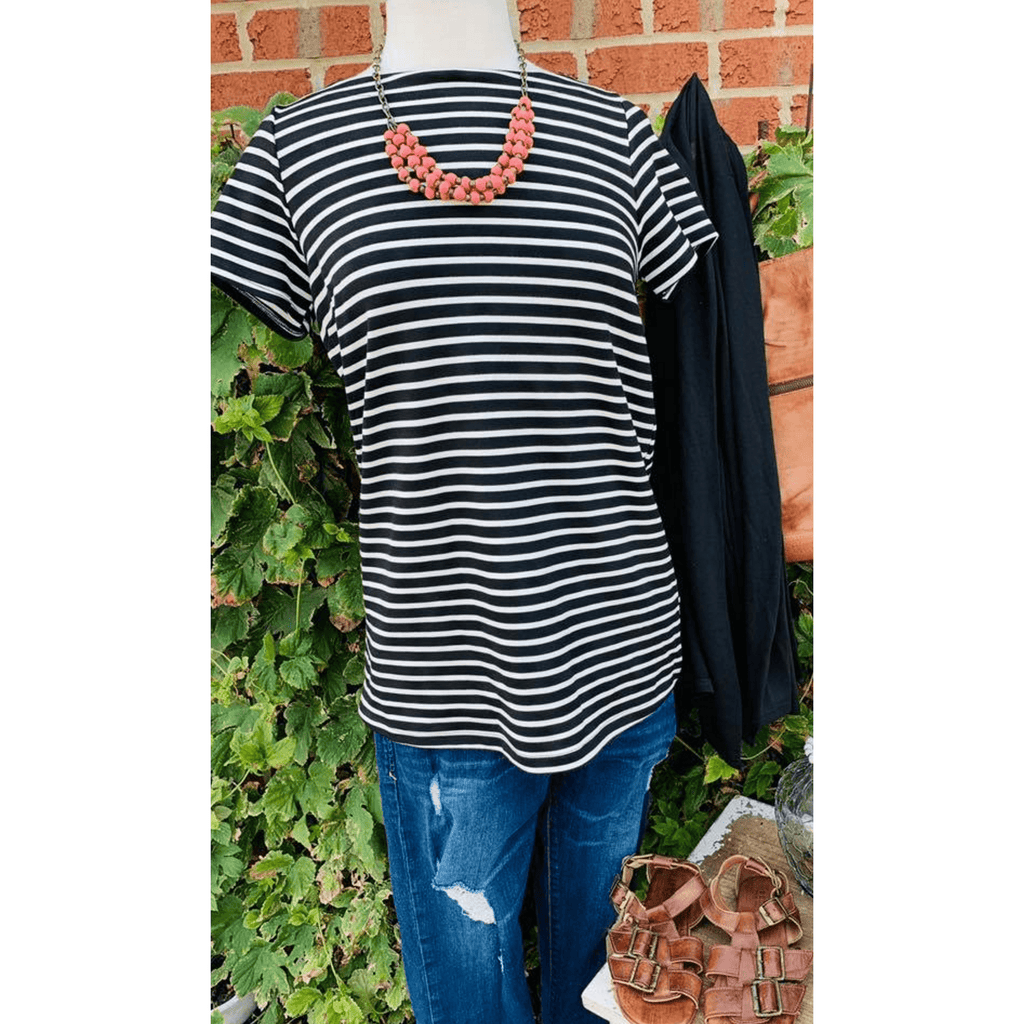 Ponte Boatneck Tee - Betsey's Boutique Shop