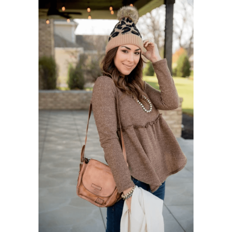 Cinched Sweater Tee - Betsey's Boutique Shop - Outerwear