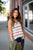 V-Neck Striped Sweater Tank - Betsey's Boutique Shop