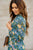 Blossoming Buds Long Sleeve Midi Dress - Betsey's Boutique Shop -