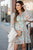 Blossoms Ruffle Accented Long Sleeve Dress - Betsey's Boutique Shop -