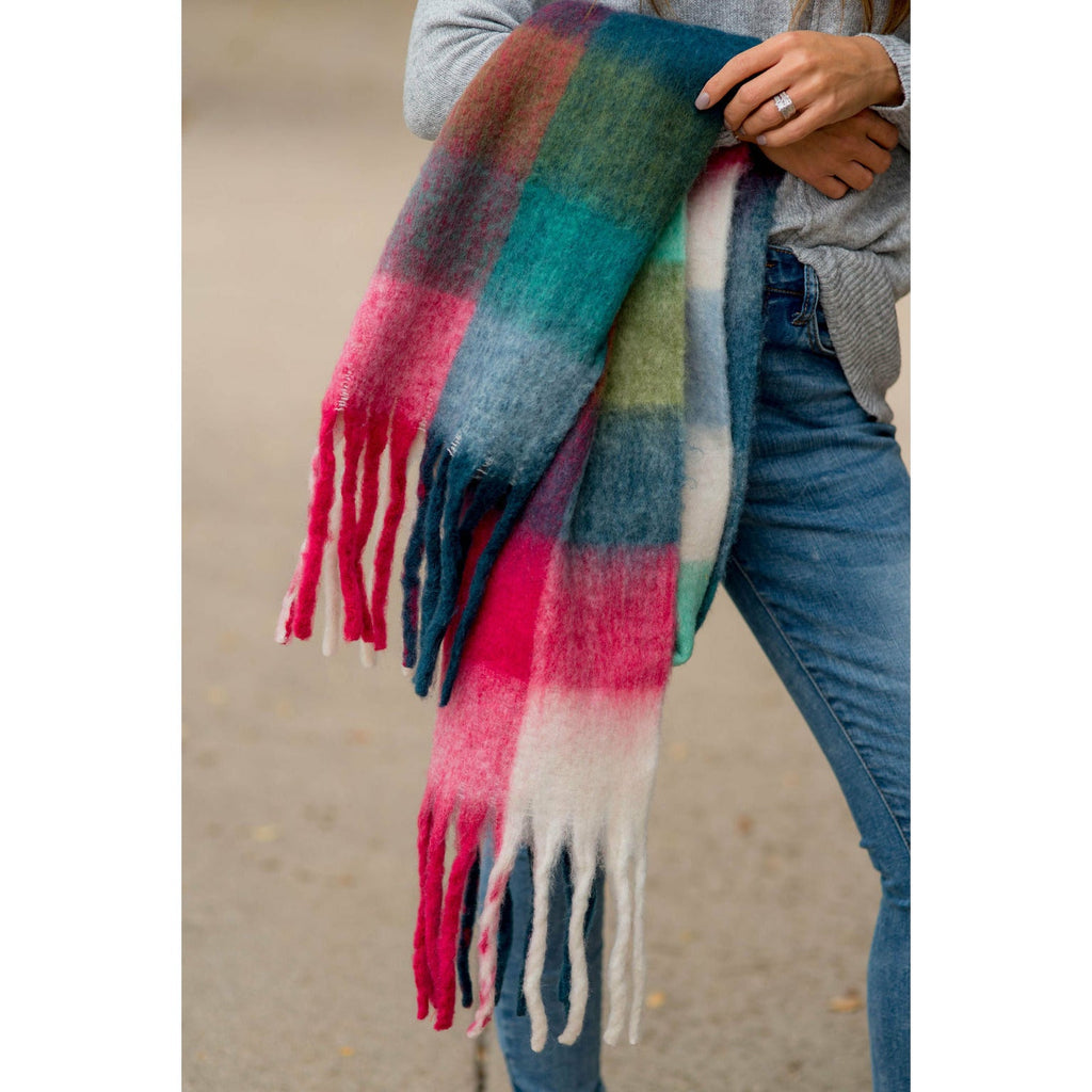 Brilliantly Vibrant Squared Scarf - Betsey's Boutique Shop