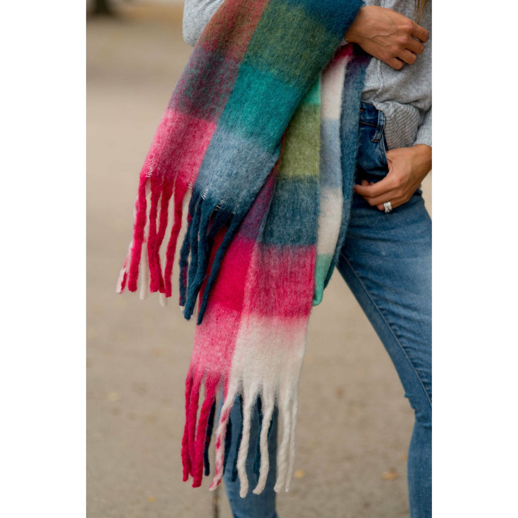 Brilliantly Vibrant Squared Scarf - Betsey's Boutique Shop