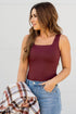 Buttery Soft Square Neckline Layering Tank