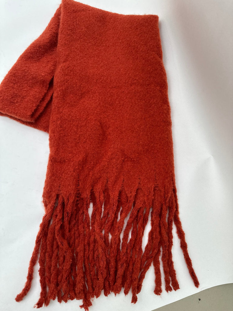 Cute & Cozy Twisted Fringe Scarf - Betsey's Boutique Shop