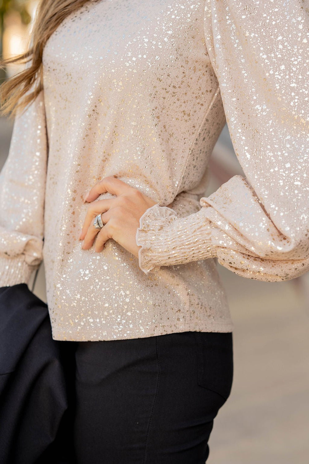 Blouse With Punched Sleeves main image 0