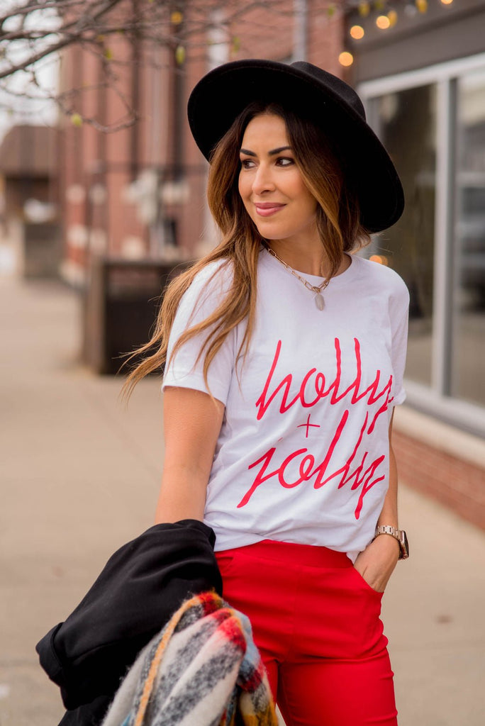 Holly & Jolly Graphic Tee - Betsey's Boutique Shop -