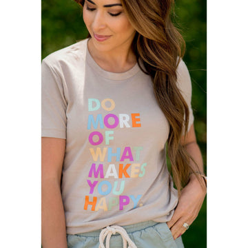 Makes You Happy Graphic Tee - Betsey's Boutique Shop