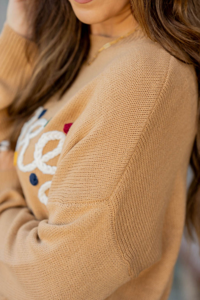 Merry Pom Pom Sweater - Betsey's Boutique Shop -