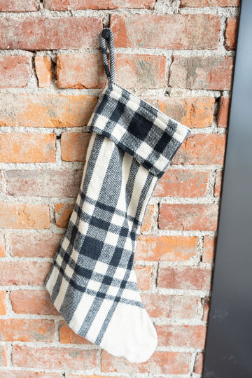 Plaid Cotton Stocking - Betsey's Boutique Shop -