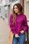 Raised Floral Sweater - Betsey's Boutique Shop -