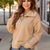 Relaxed Sleeve Quarter Zip Pullover Sweatshirt