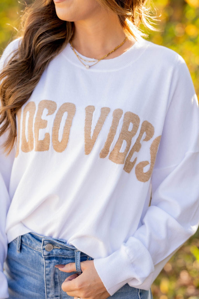 Rodeo Vibes Sweater Tee - Betsey's Boutique Shop -