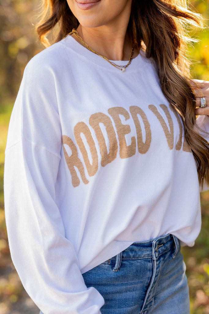 Rodeo Vibes Sweater Tee - Betsey's Boutique Shop -