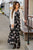 Sheer Floral Tie Waist Maxi Dress - Betsey's Boutique Shop -