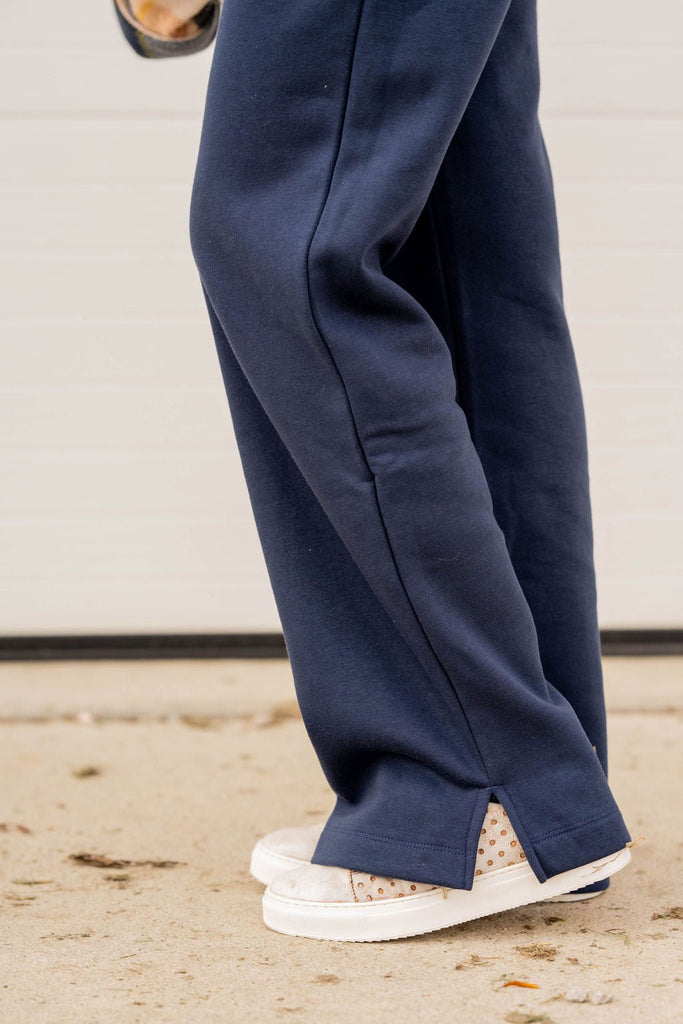 Side Slit Drawstring Sweatpants - Betsey's Boutique Shop -