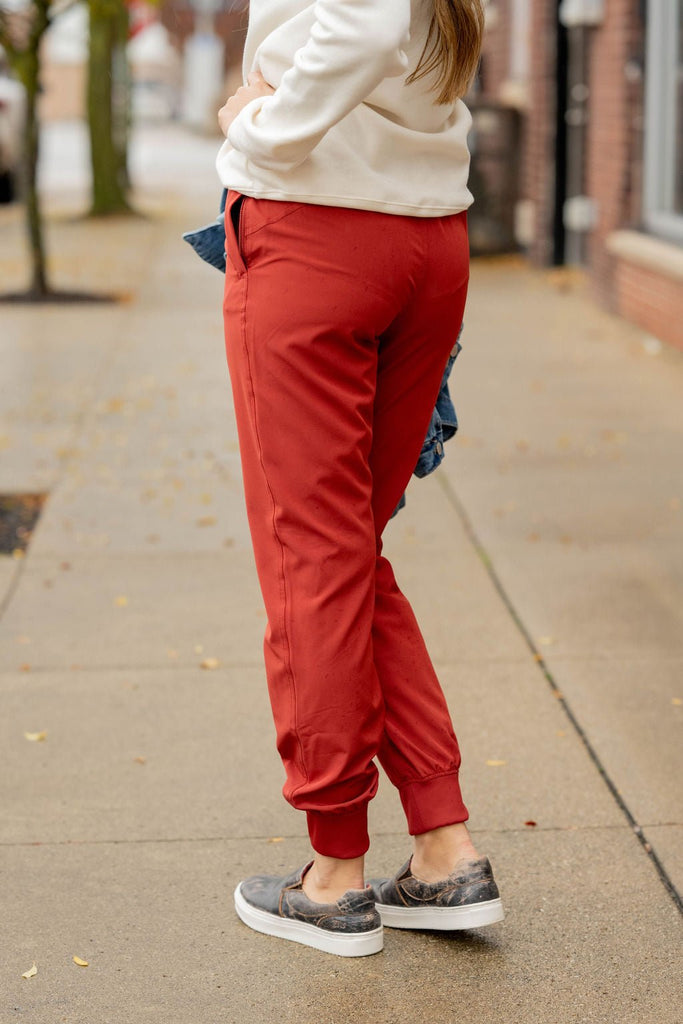 Solid Band Joggers - Betsey's Boutique Shop -