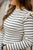 Striped Dual Flutter Shoulder Sweater Bodysuit - Betsey's Boutique Shop -