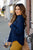 Thermal Collar Accented Button Pullover - Betsey's Boutique Shop -