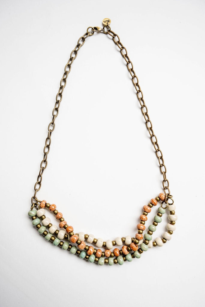 Bel Koz Mixed Triple Twist Clay Necklace - Betsey's Boutique Shop - Necklaces