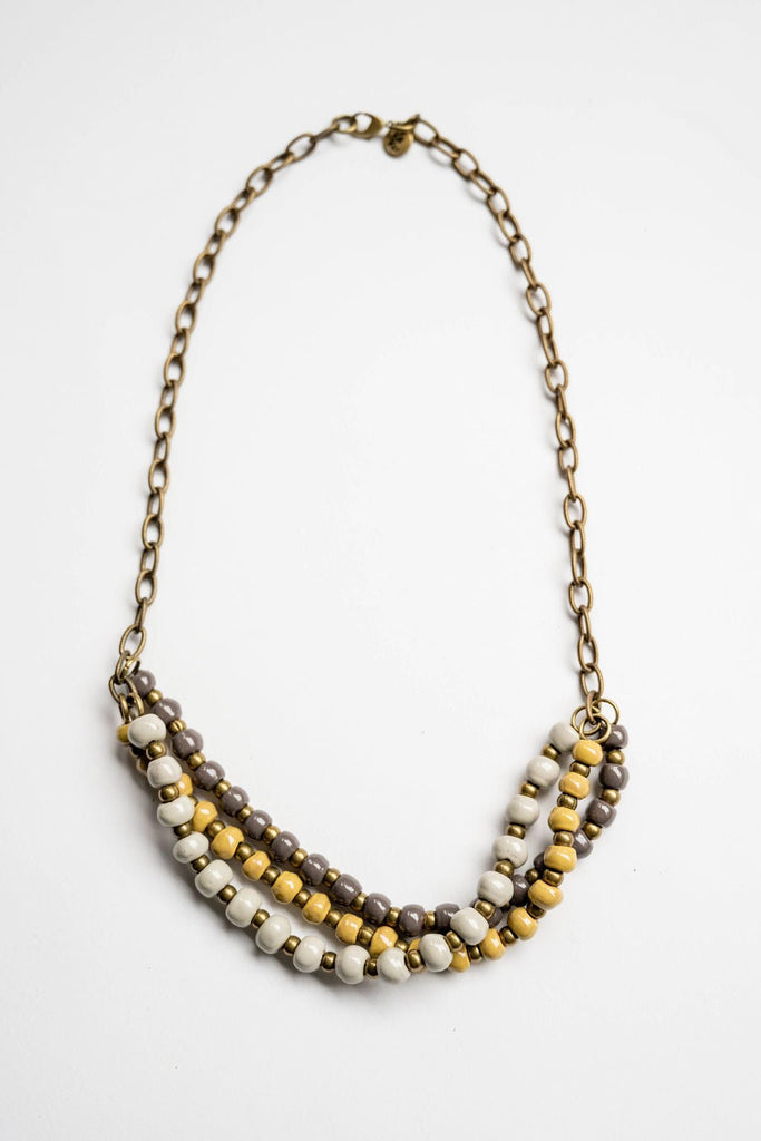 Bel Koz Mixed Triple Twist Clay Necklace - Betsey's Boutique Shop - Necklaces