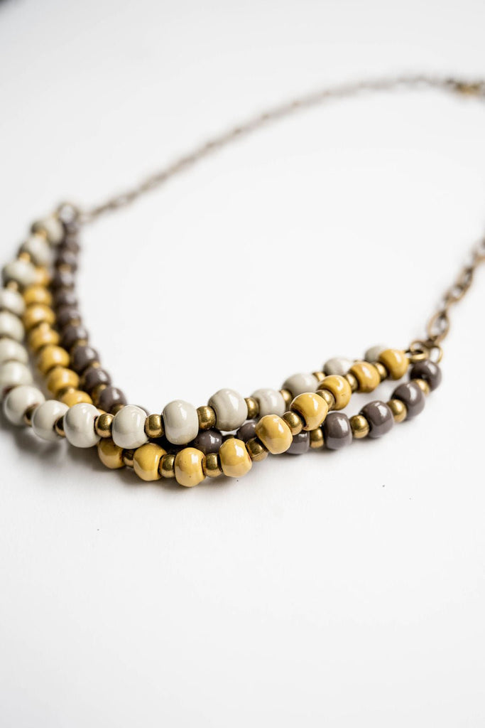 Bel Koz Mixed Triple Twist Clay Necklace - Betsey's Boutique Shop - Necklaces