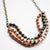 Bel Koz Mixed Triple Twist Clay Necklace