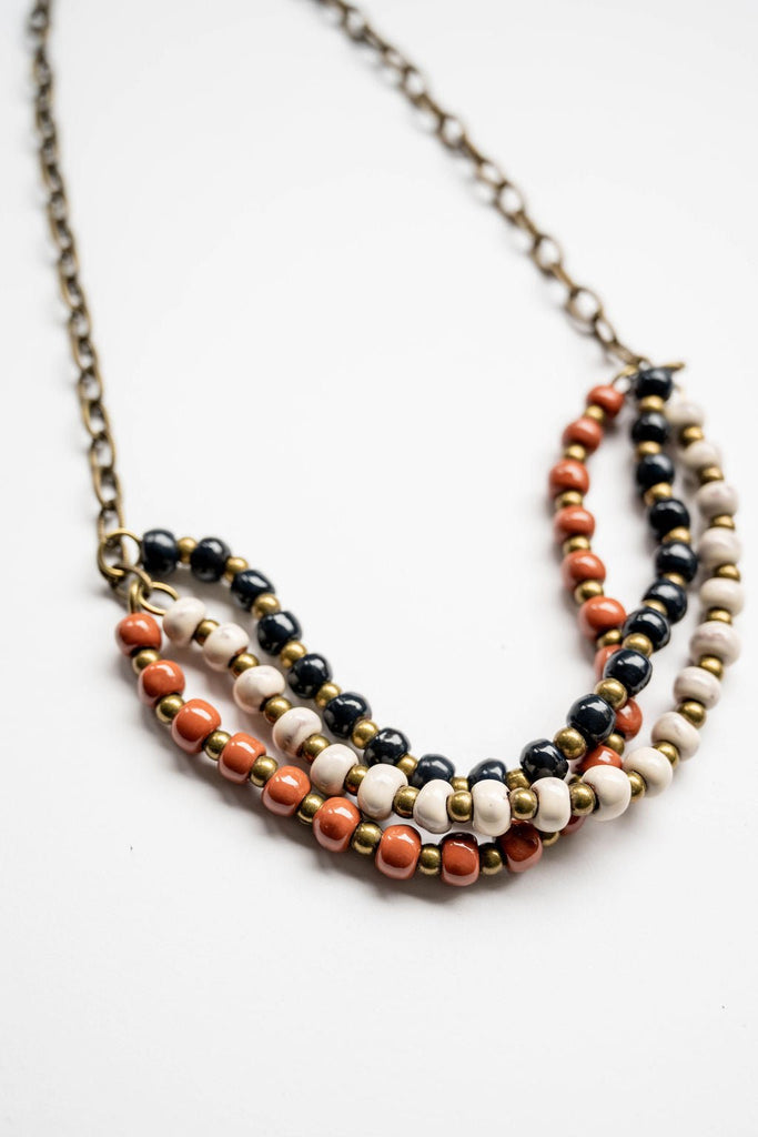 Bel Koz Mixed Triple Twist Clay Necklace - Betsey's Boutique Shop - Necklaces