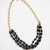 Bel Koz Triple Twist Elongated Clay Necklace
