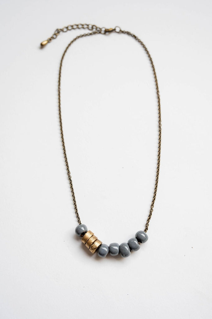 Bel Koz Simple Bead Clay Necklace - Betsey's Boutique Shop - Necklaces