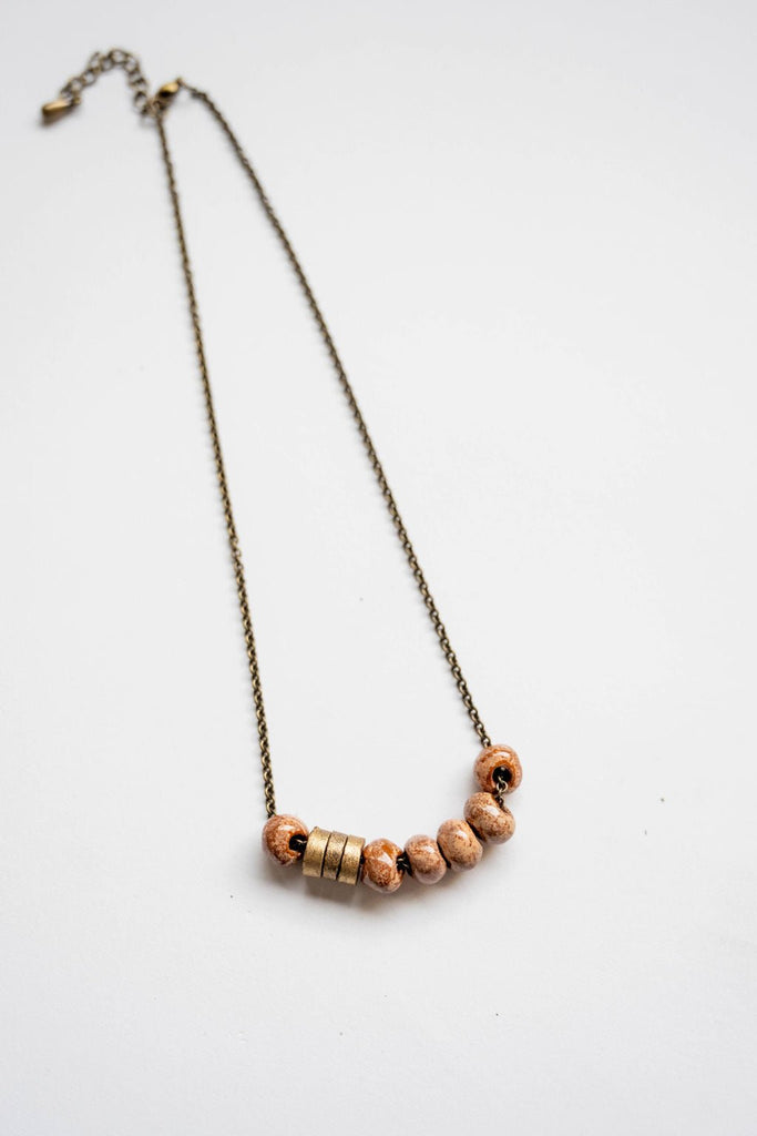 Bel Koz Simple Bead Clay Necklace - Betsey's Boutique Shop - Necklaces