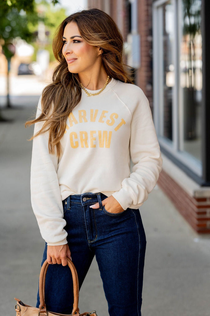 Harvest Crew Graphic Crewneck - Betsey's Boutique Shop -