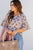 Blossoming Buds Ruffle Trim Blouse - Betsey's Boutique Shop -