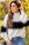 Lined Stripe Relaxed Sleeve Turtleneck Sweater - Betsey's Boutique Shop -