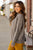 Mixed Ribbed Mock Neck Sweater - Betsey's Boutique Shop -